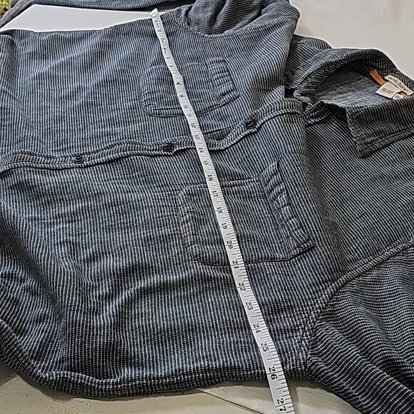 Carbon2Cobalt Men Sz XXL 100% Cotton Grunge Goth Front Pockets Long Sleeve Shirt - Picture 10 of 11